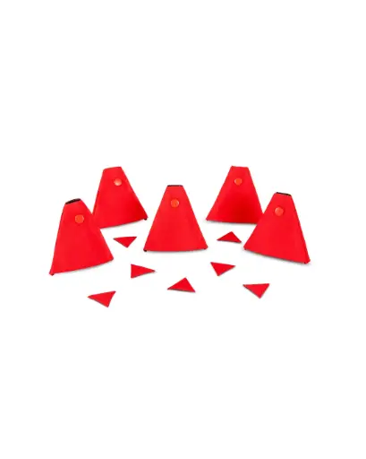 [PRT-900052] KIT IDENTIFICATION POUR SUV/7 triangles + 5 manchons - Rouge